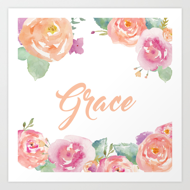 Grace Name Art Print by Amber_pie_face | Society6