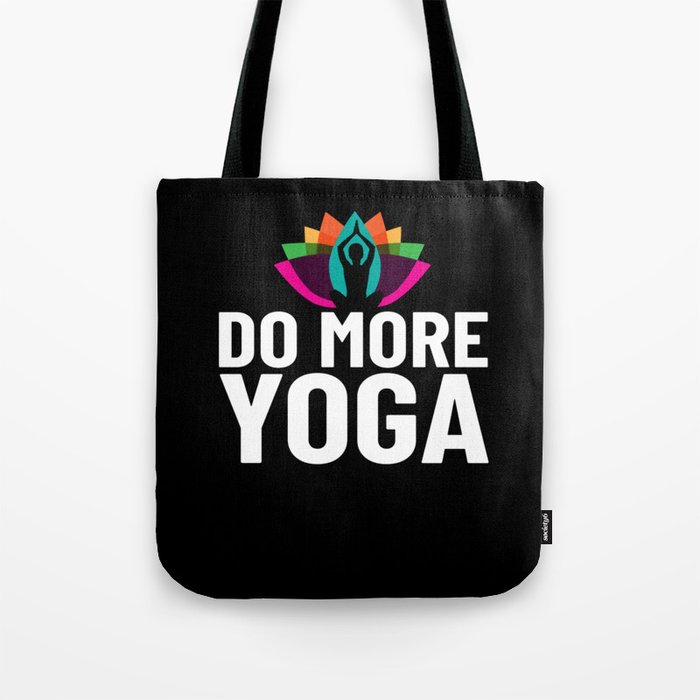 Yoga Beginner Workout Poses Quotes Meditation Tote Bag