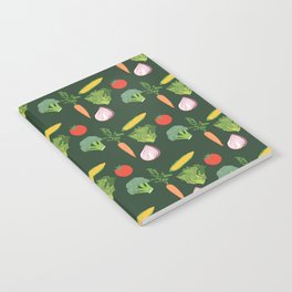 Vegetable Pattern by Courtney Graben Notebook