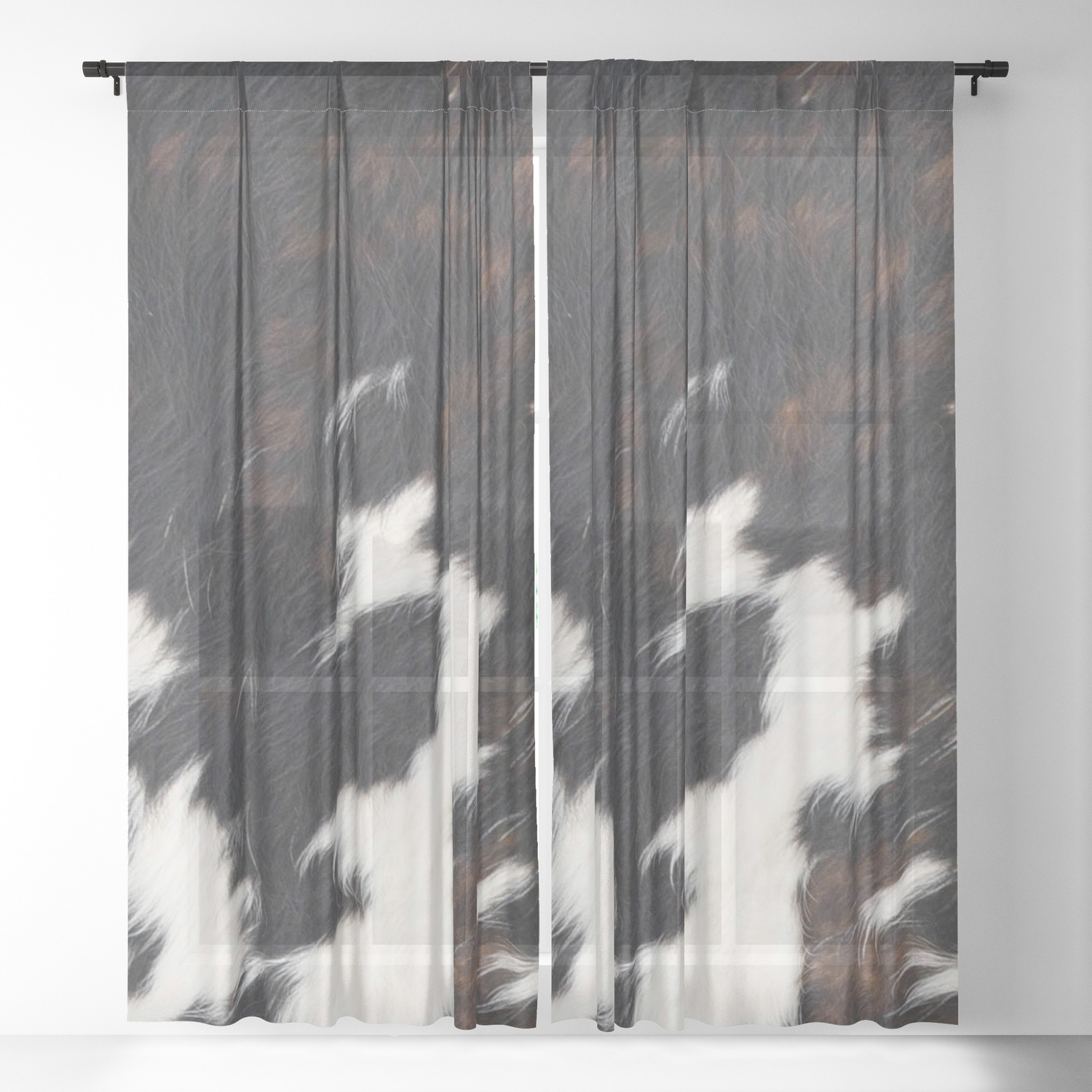 Cowhide Texture Sheer Curtain By Cadinera Society6