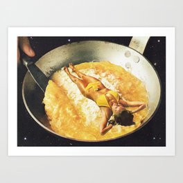 Omelette - eggs for breakfast Art Print