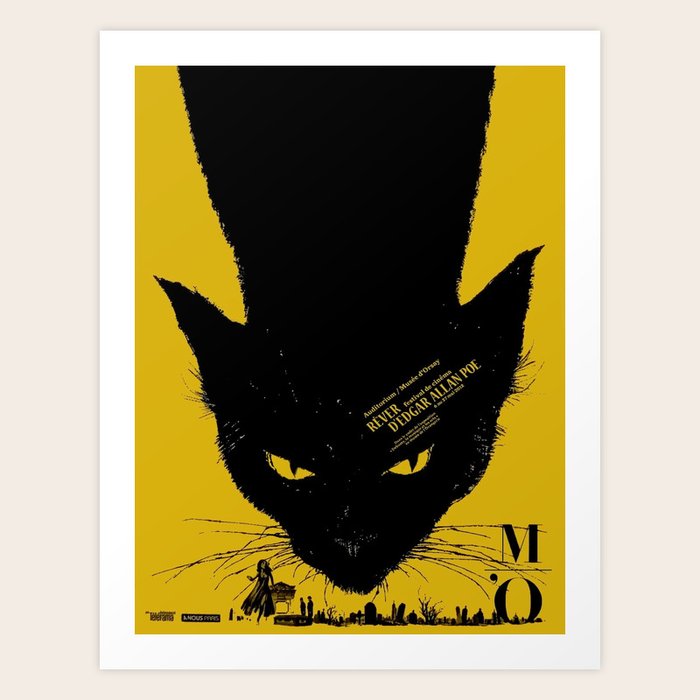 Vintage poster - Black Cat Art Print by Vintage Images