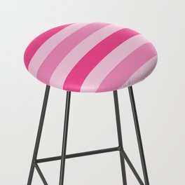Pink Color Line Design Bar Stool