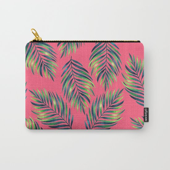 Tropical leaves Carry-All Pouch