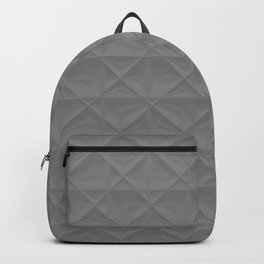 gray grid Backpack