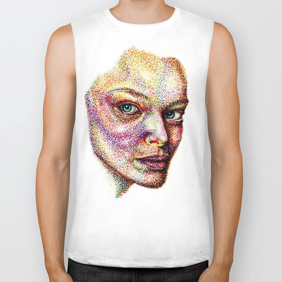 Face Pointed Out Biker Tank
