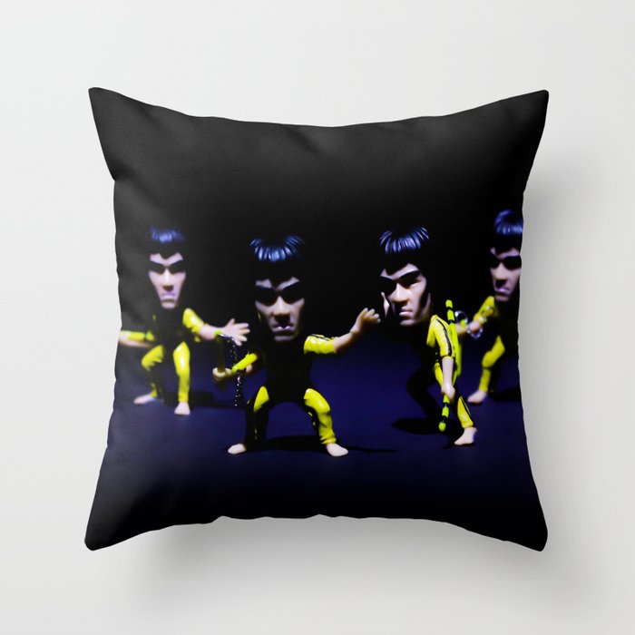 Kung Fu Fighter.  Throw Pillow
