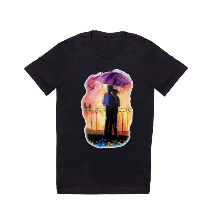 Lovers in the rain T Shirt