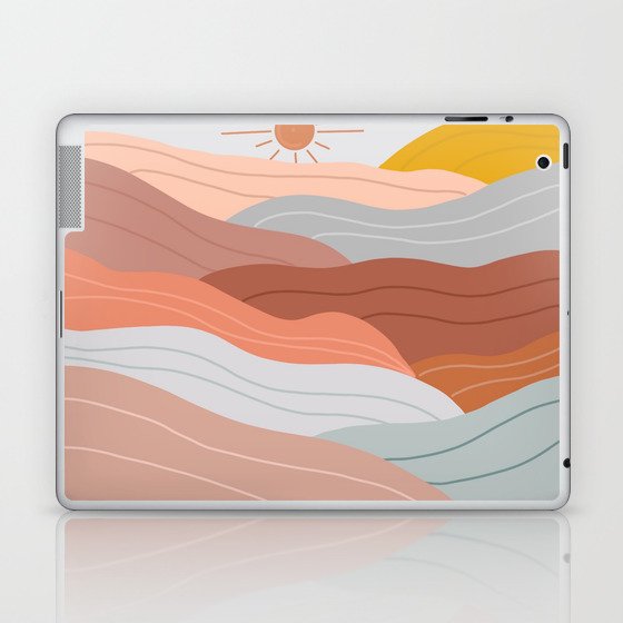 Sunset Waves Laptop & iPad Skin