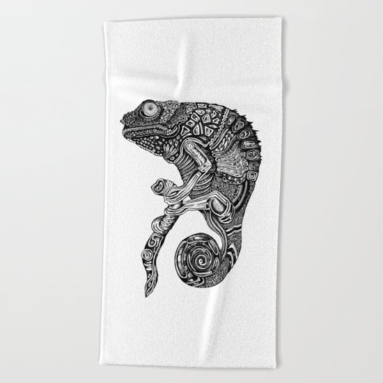Chameleon Beach Towel