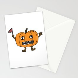 Anxious Pumpkin Stationery Cards
