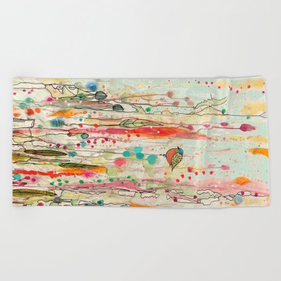 this strange feeling of liberty Beach Towel