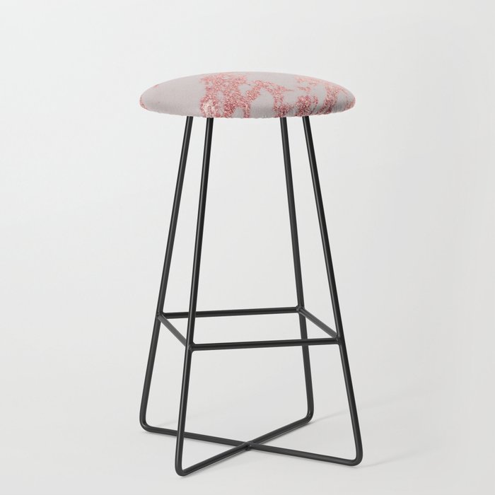 Porcelain Grey Rose Gold Bar Stool By Marbleco Society6 Porcelain Grey Rose Gold Bar Stool