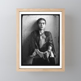 Frida Kahlo The Gun Art Mexican Framed Mini Art Print
