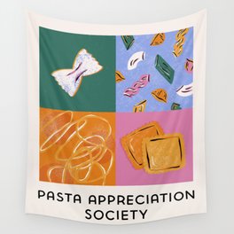 Pasta Appreciation Society Wall Tapestry