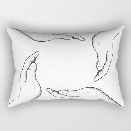 Hands Rectangular Pillow