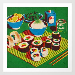 Japanese Sushi Art Print