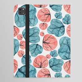 Coral pattern watercolor iPad Folio Case