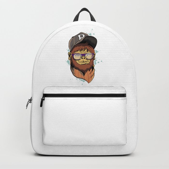 Hipster Monkey Backpack By Anziehend