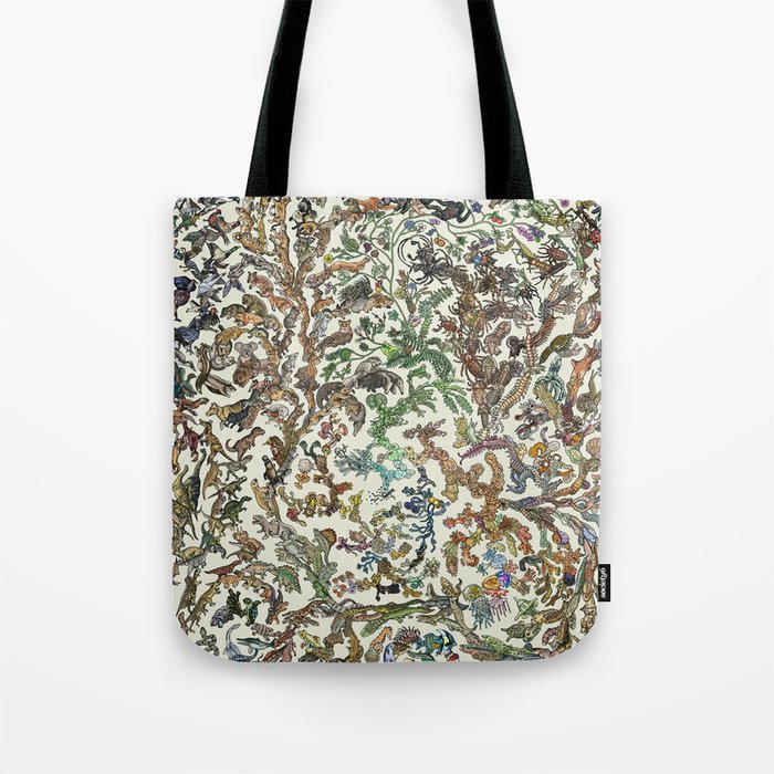 Evolution Poster - Tree of Life - Colour Tote Bag