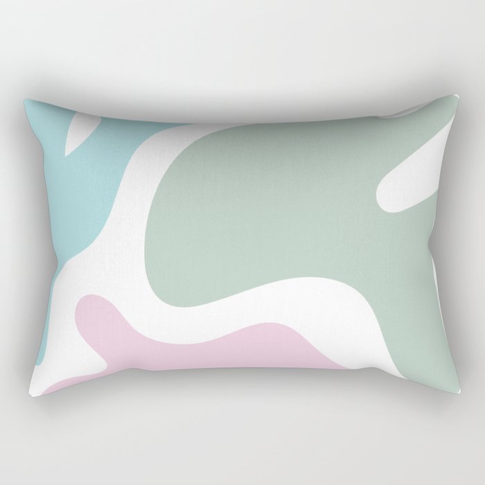 30 Abstract Shapes Pastel Background 220729 Valourine Design Rectangular Pillow