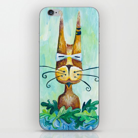 Roofus Whiskers The Cat iPhone & iPod Skin