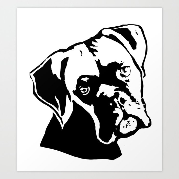 Downtime With Superb Christmas Gifts For The The Boxer Dog Lover For You From Monofaces In 2021 Art Print By Monofaces Society6
