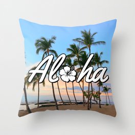 Aloha Hawaii Throw Pillow
