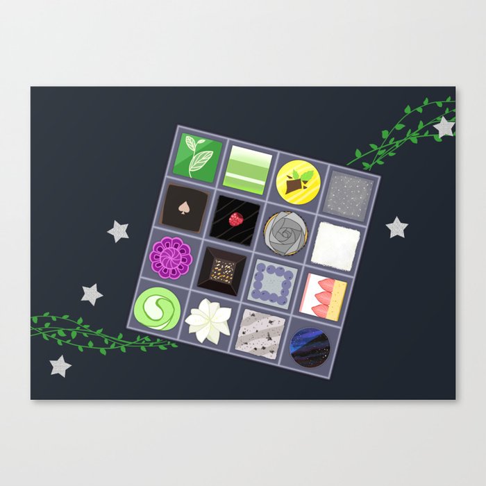 An Aro Ace Agender Selection Box Canvas Print By Fellenleaf Society6 An Aro Ace Agender Selection Box Canvas Print By Fellenleaf Society6