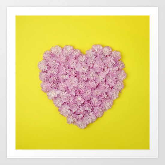 My heart belongs to pink Art Print