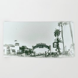 Santa Monica . Beach Towel