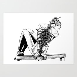 Mina BDSM Art Print