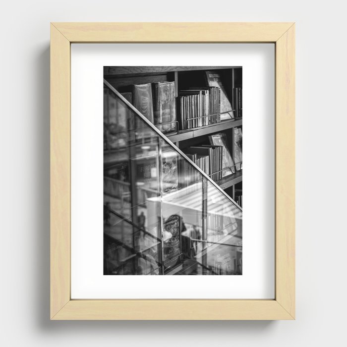 The man within the reflection Recessed Framed Print