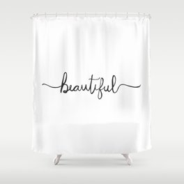 Modern and Elegant Hand Drawn Beautiful Shower Curtain