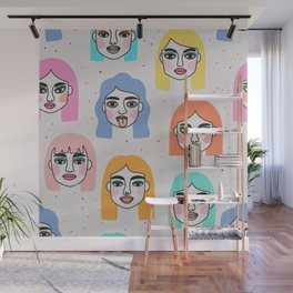 Surreal Abstract Portraits Of Women Wall Mural