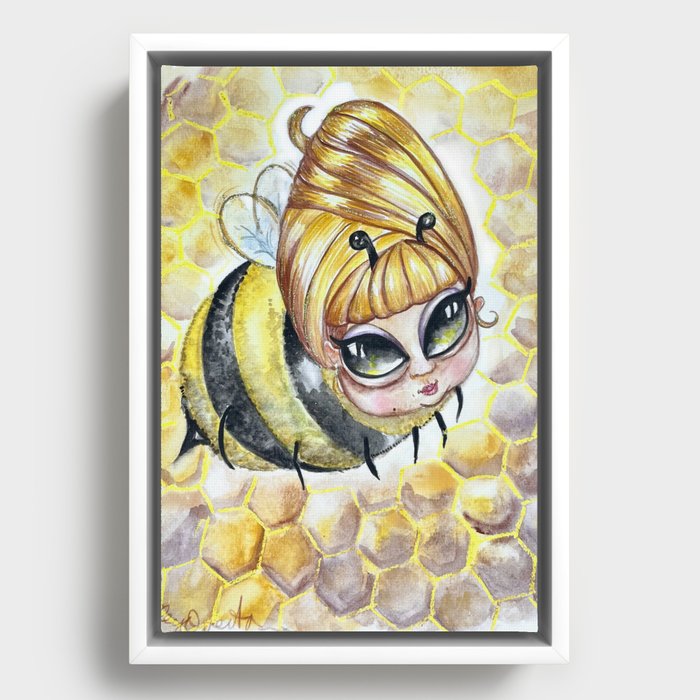 Beehive by Shelley Overton Framed Canvas