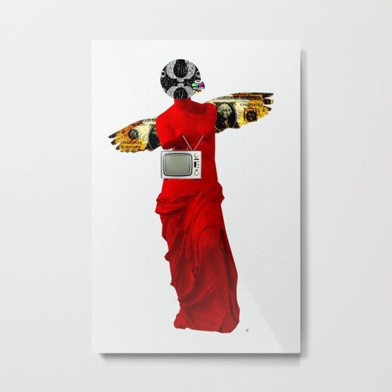 Statue Life TV · Red Flight Metal Print