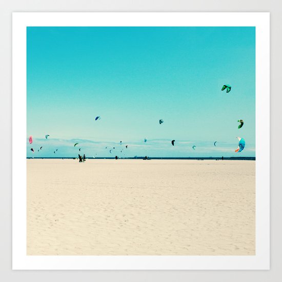 KITE SURFING Art Print