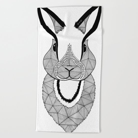 Rabbit Beach Towel
