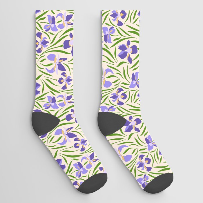 Iris Flower Gallery Socks