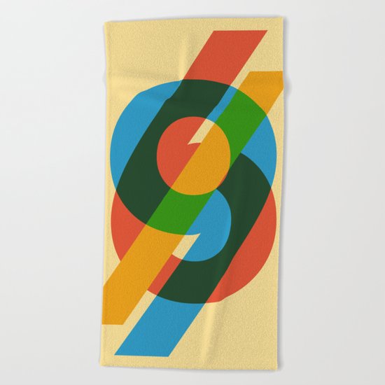 six to nine Beach Towel
