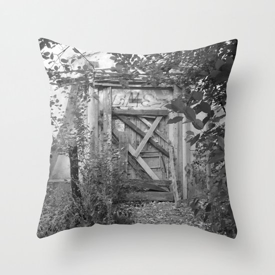 Door to the deep down "LIME" Throw Pillow