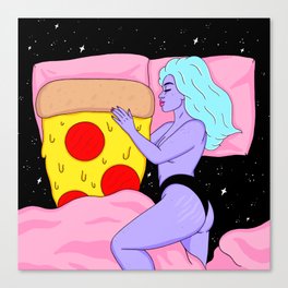 Pizza Love Canvas Print