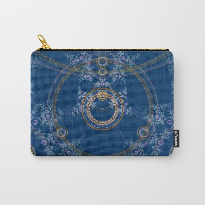 Blue mandala texture Carry-All Pouch