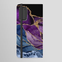 Peacock Agate Texture 07 Android Wallet Case