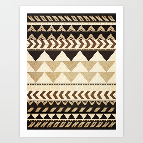 Woodwork Pattern Art Print