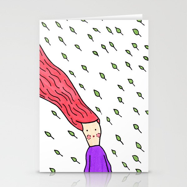 windy day Stationery Cards