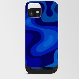 Blue Abstract Art Colorful Blue Shades Design iPhone Card Case