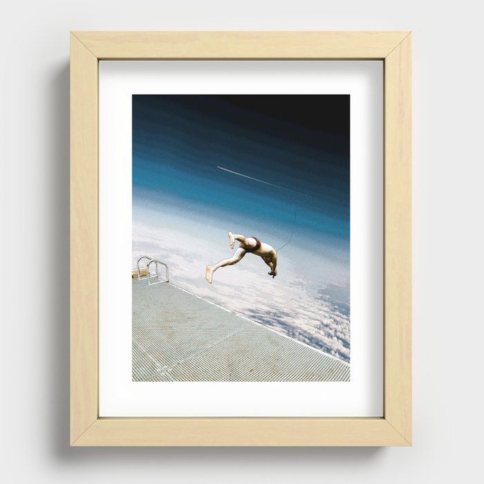 Sky Dive Recessed Framed Print