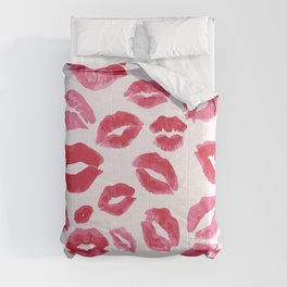 Lipstick Kisses Comforter